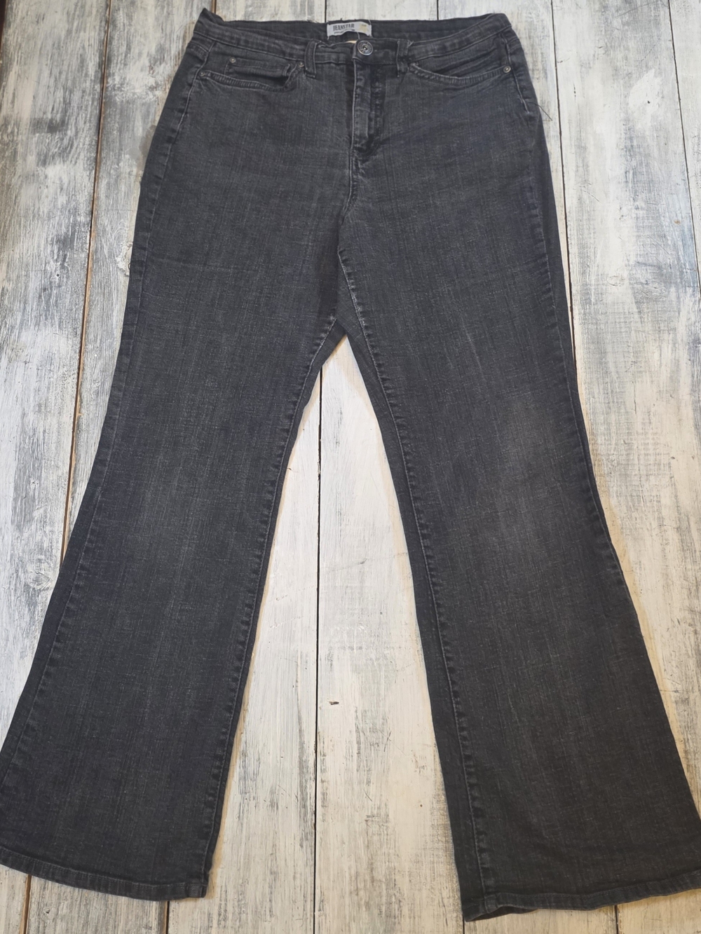 Jeanstar Women's Dark Gray Flared Jeans sz 10 Short